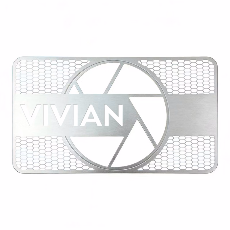 Hollow-Out Custom Stainless Steel Business Card