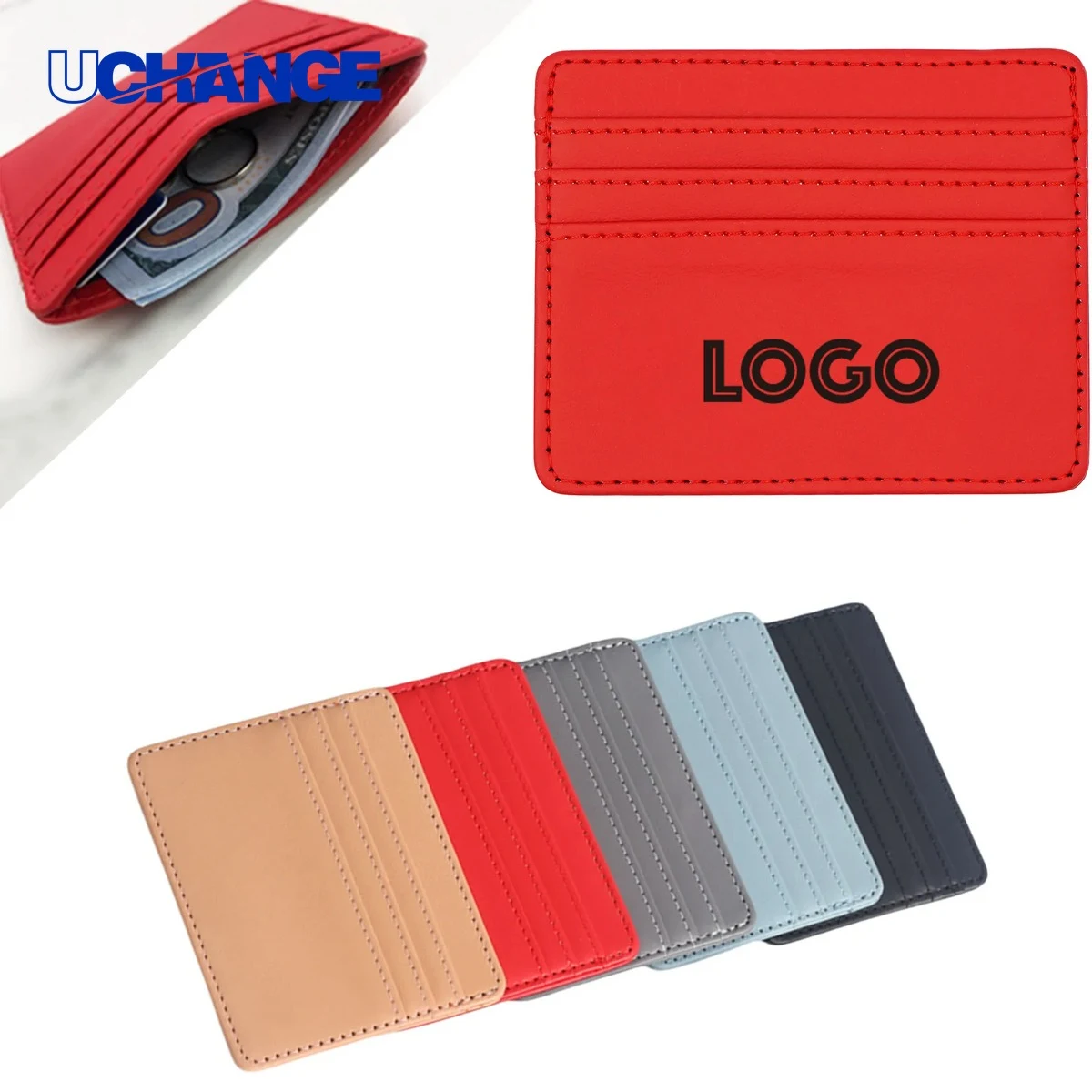 Faux Leather Card Holder Case for Business 1