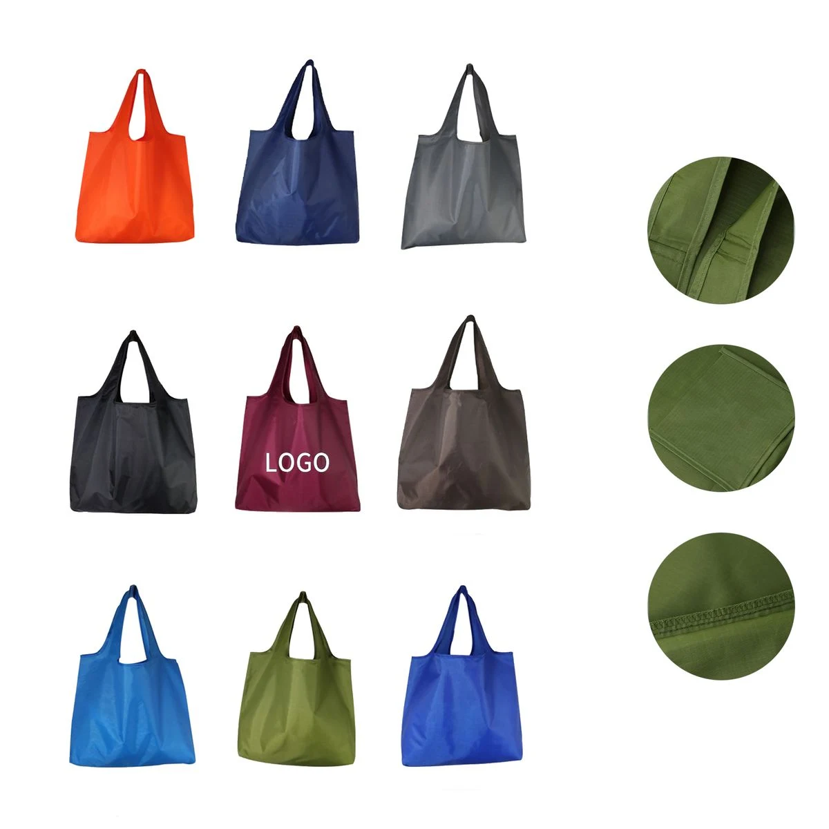 Durable Oxford Fabric Reusable Market Bag, custom tote bag with logo imprint 1