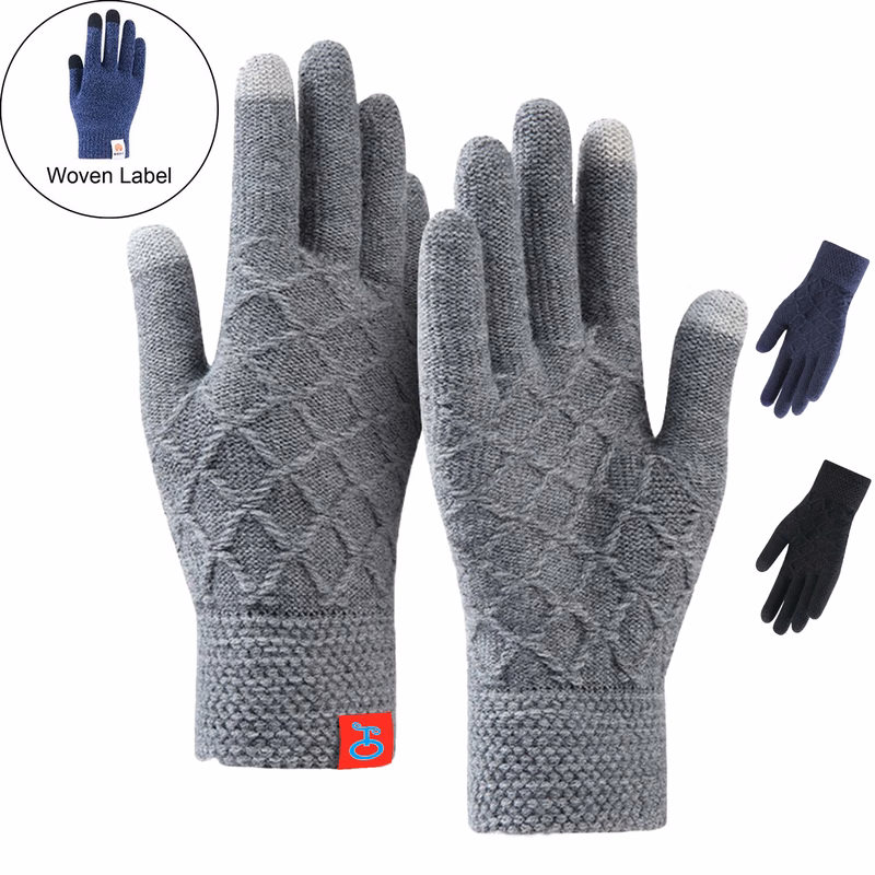 Cold Resistance Adult Gloves w/ 2 Finger Touch