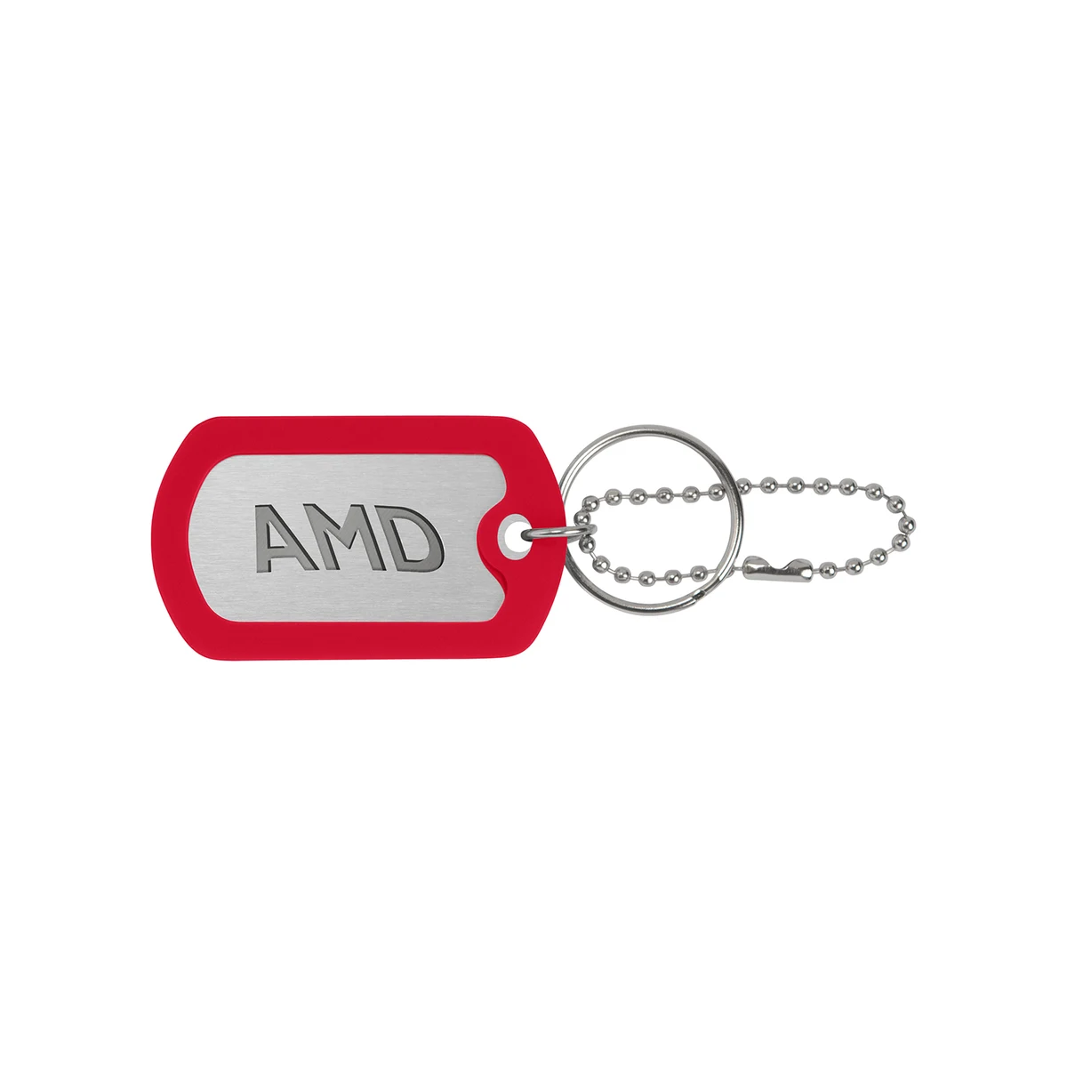 Ball Chain Dog Tag Keychain 1