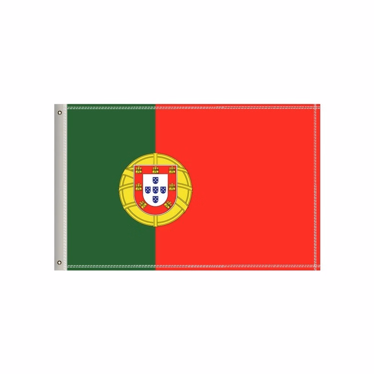 National Flag, Portugal, Double-Sided - 36"W x 24"H