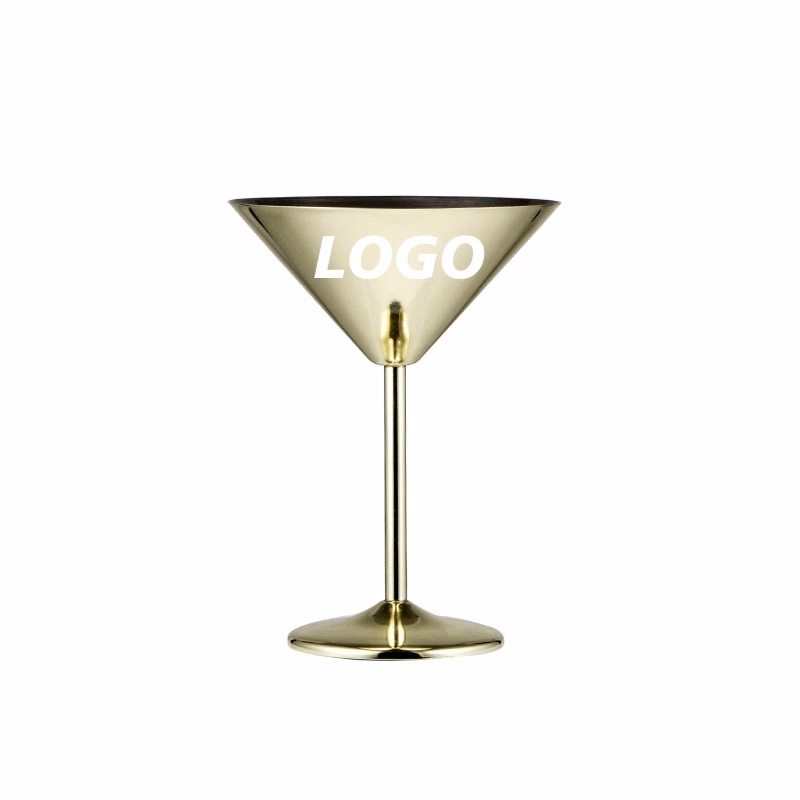 Custom 7 oz Stainless Steel Margarita Glasses
