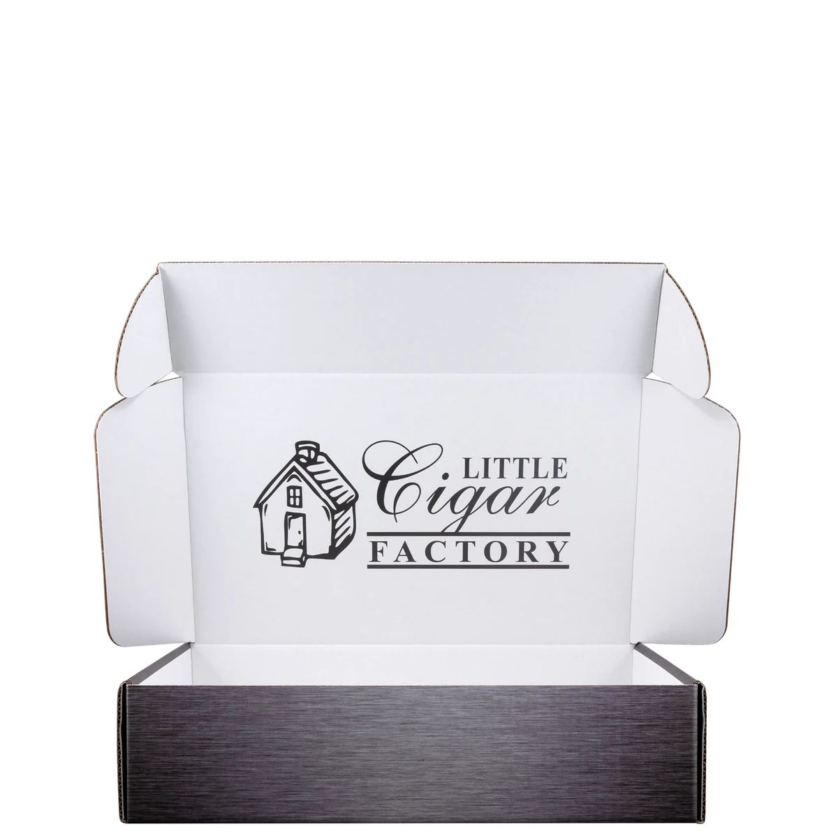 Mailing Box B-Flute 16.000" x 10.000" x 4.000" Group F - 640 sq in White Digital Print 1