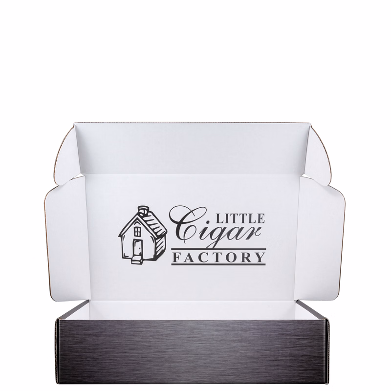 Mailing Box B-Flute 16.000" x 10.000" x 4.000" Group F - 640 sq in White Digital Print