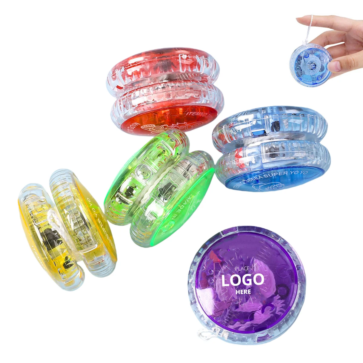 Clear Yo-Yo with LED Lights 1
