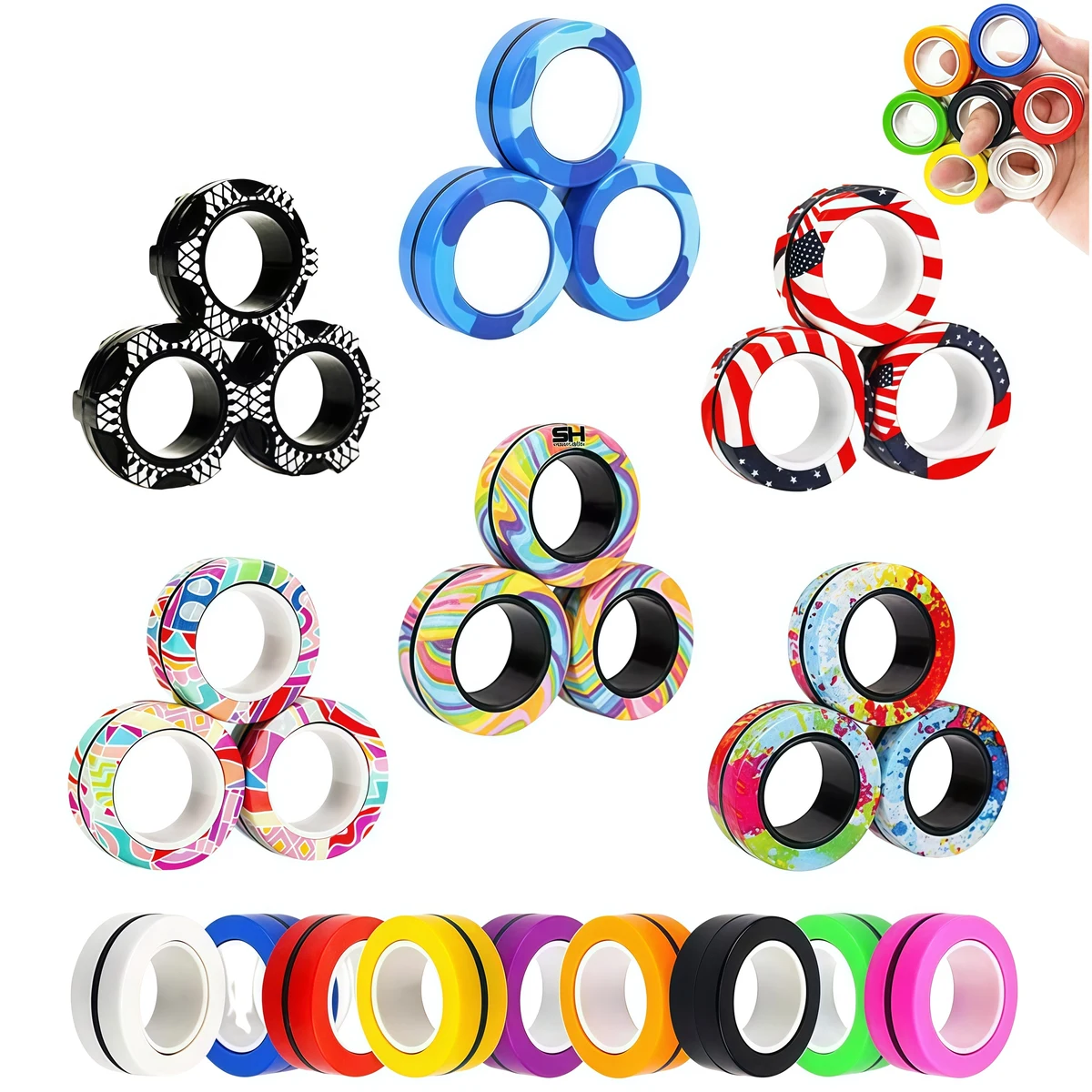 Magnetic Rings Fidget Toys 1