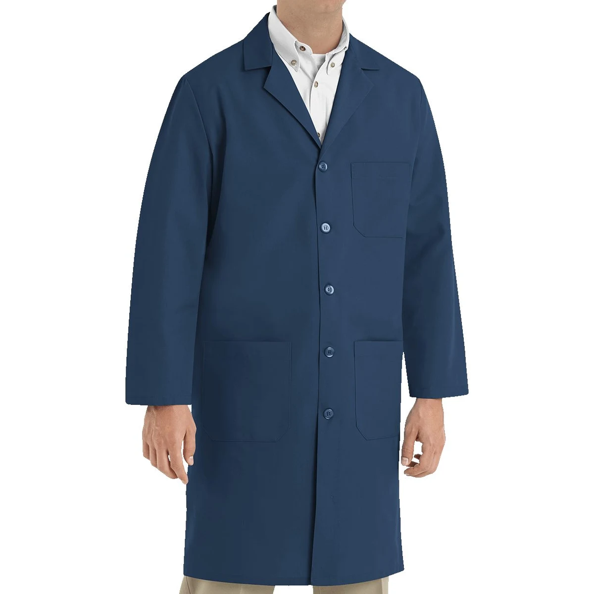 Unisex Button Front Lab Coat - KP14 1