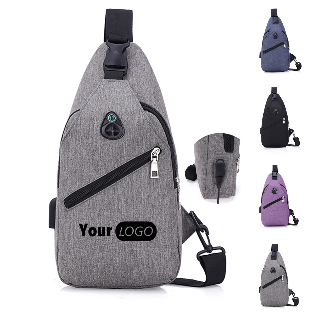 Outdoor Chest Bag with Charging Port 1
