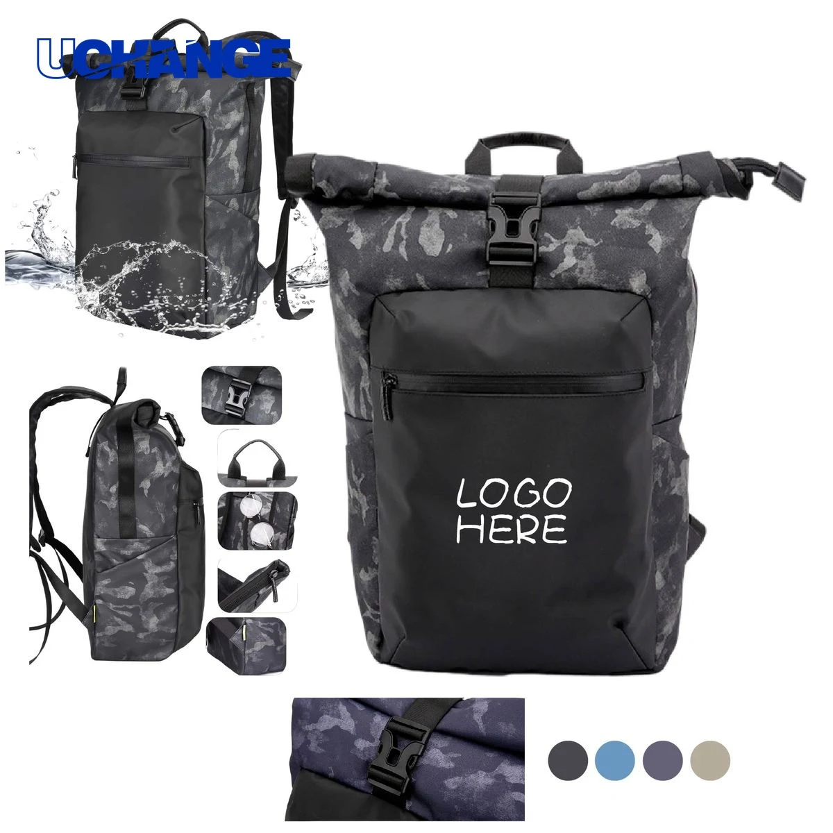 Waterproof Roll-Top Backpack 1
