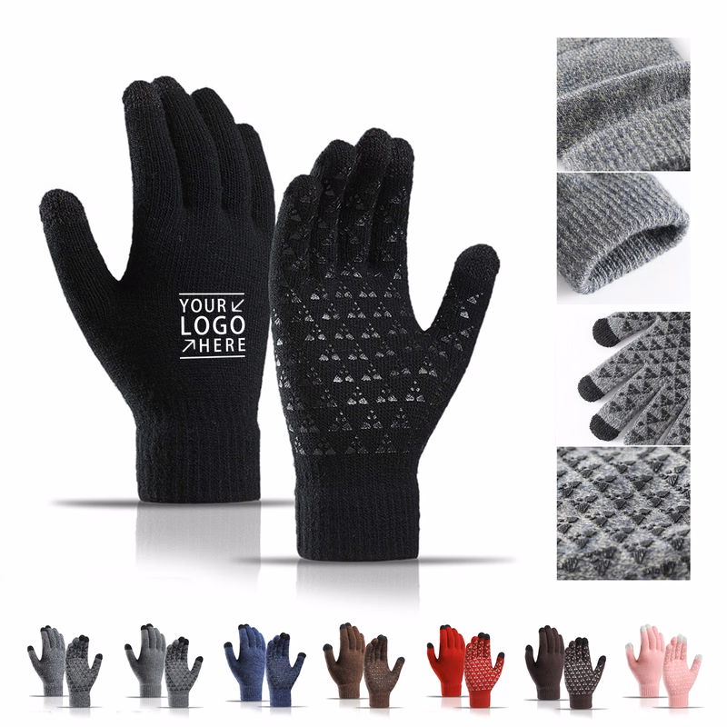 3 Fingers Touch Screen Thick Warmth Gloves