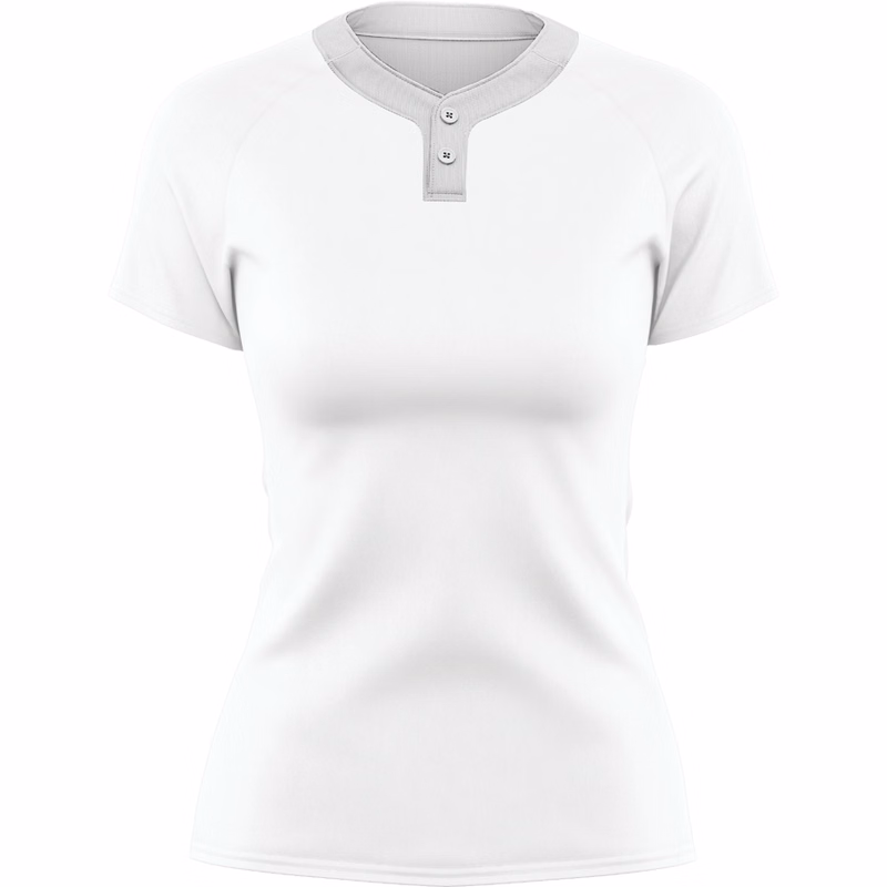 Women's Sublimation 2-Button Baseball Jersey - 200G
