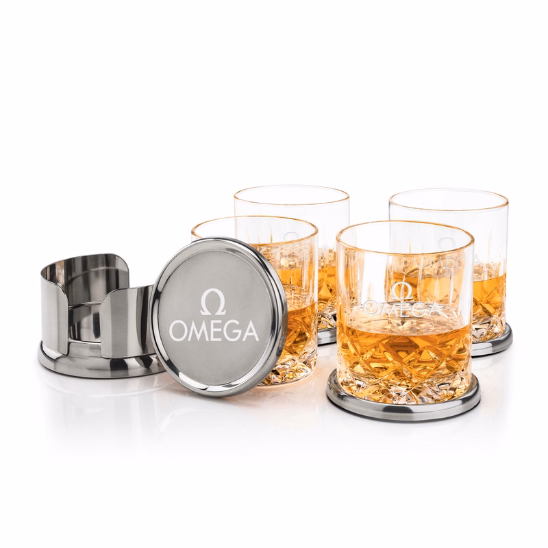 Baldoni Coasters & Denby On-the-Rocks Set