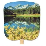 Scenic & Still Life Stock Mountain Reflection Fan 1