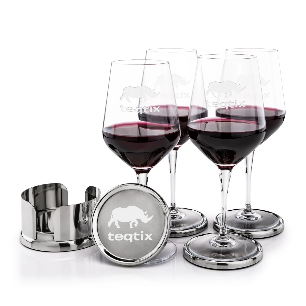 Baldoni Coasters & Germain Wine Set 1