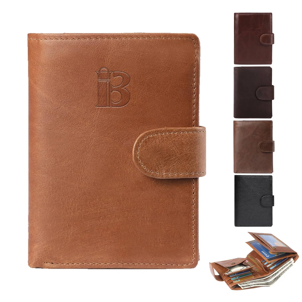 Genuine Leather RFID Wallet 1