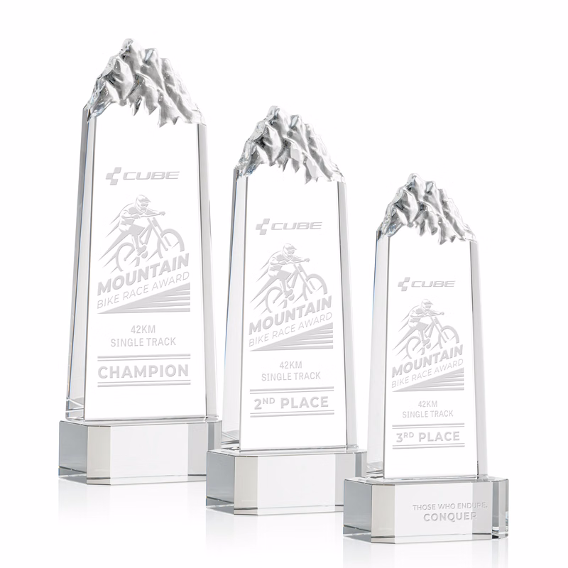 Himalayas Tower Award on Base - Clear