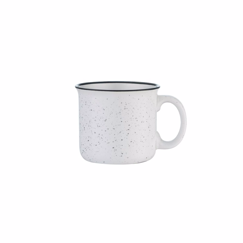 Endura 15 oz White Speckled Campfire Mug