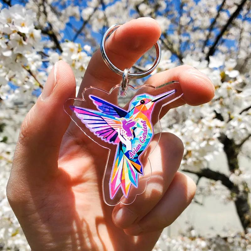 1/8" Custom Ultra Vivid Color Keychain