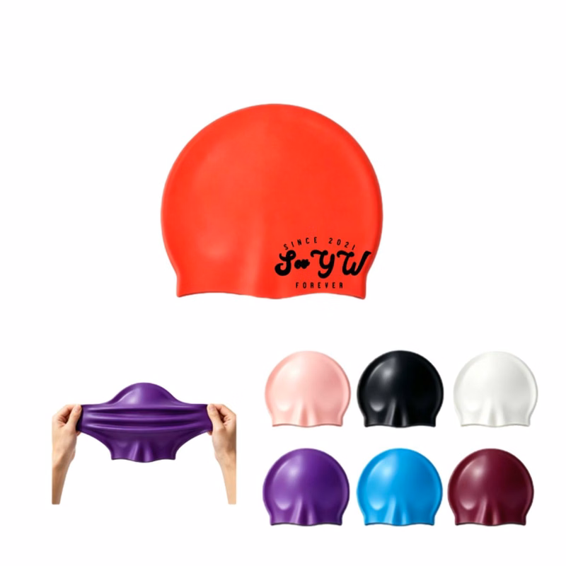 Highly Stretchy Silicone Waterproof Swimming Hat