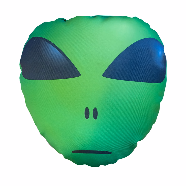 Alien Shaped Sublimated Pillow
