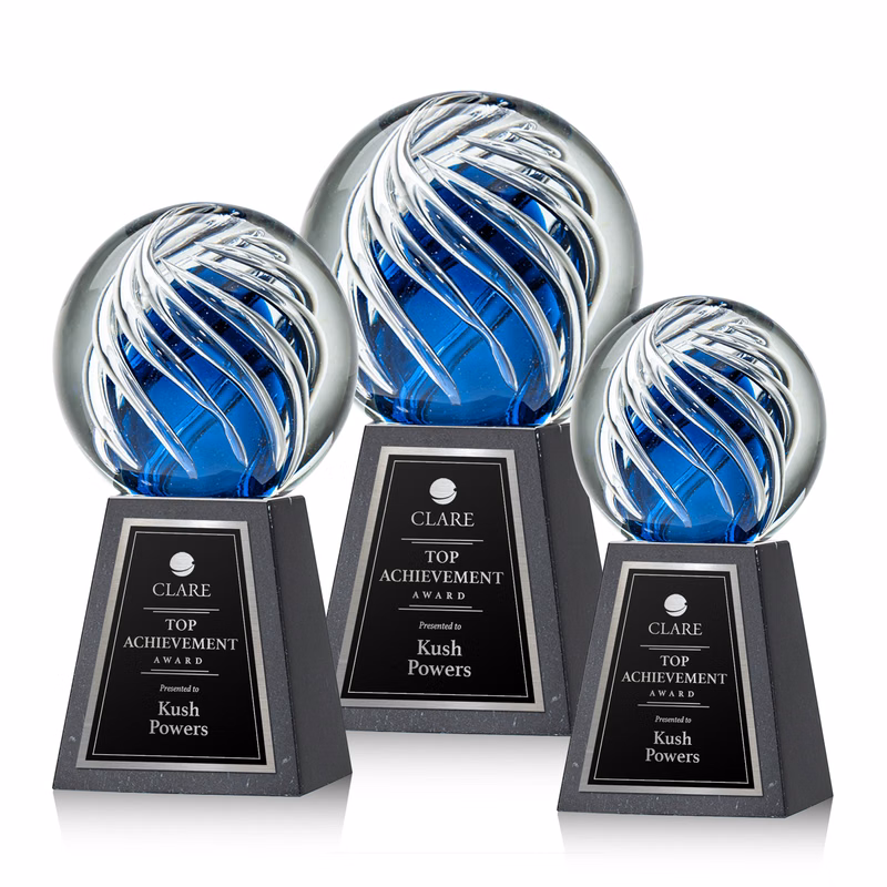 Genista Award on Tall Marble Base