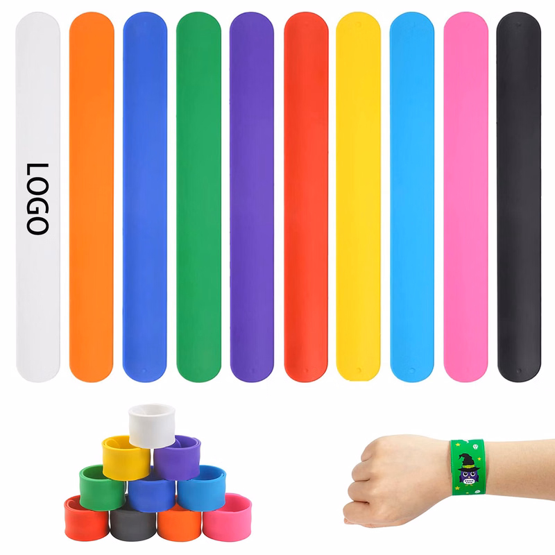 Silicone Slap Bracelet MOQ 50PCS