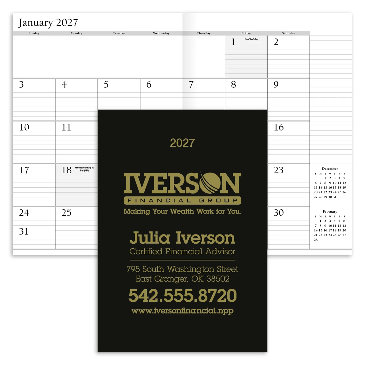 HotLine® Products Leatherette Planner 1
