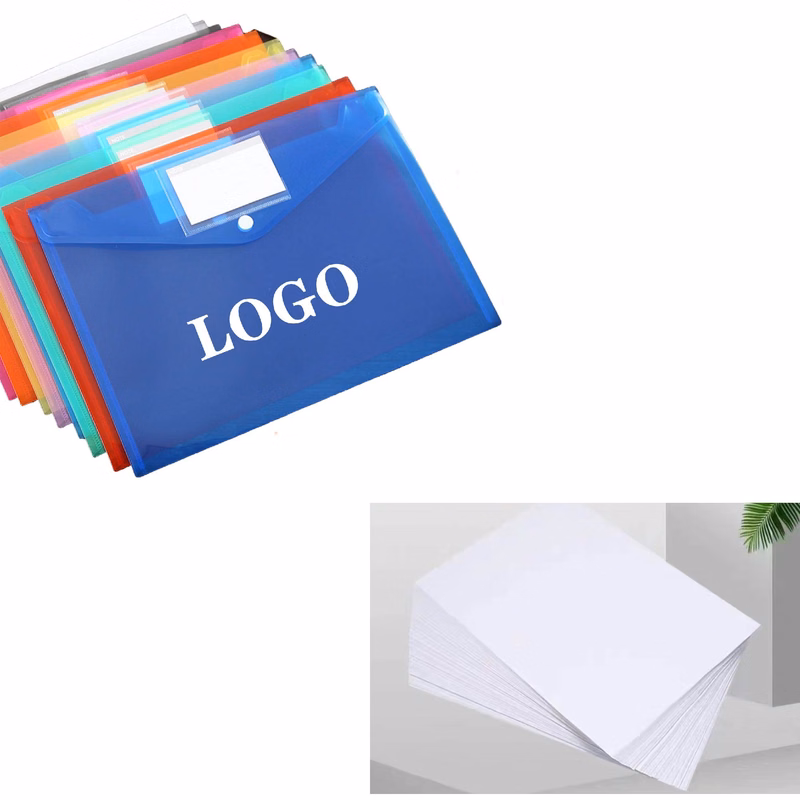 MOQ 20 pcs A4 Transparent Envelope