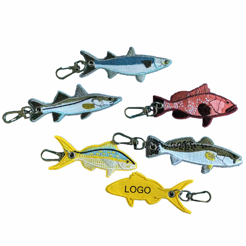 Embroidery Fish Keychain