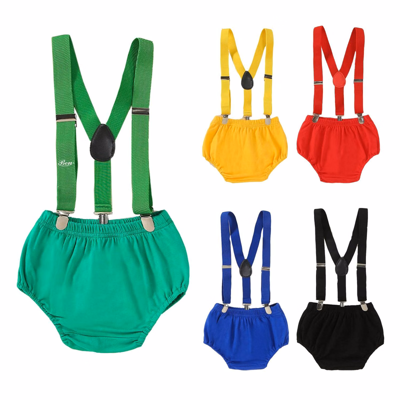 Cartoon Bib Overalls for Infants and Young Children