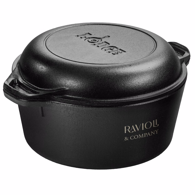 Lodge® 5 Qt Cast Iron Double Dutch Oven