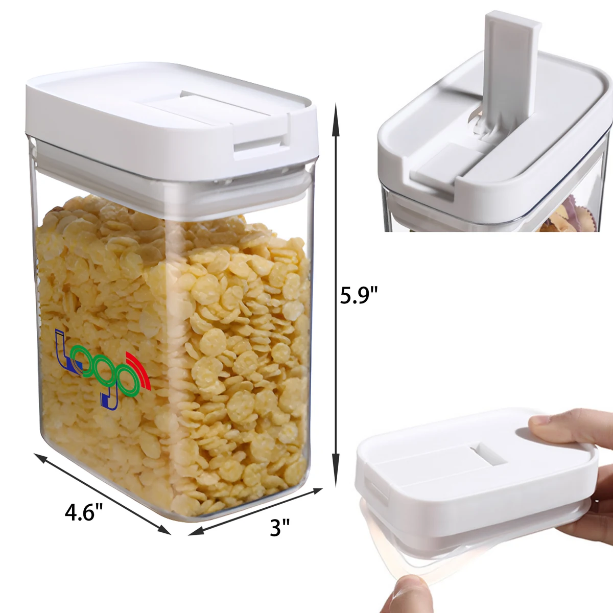 Hygienic 27 OZ Airtight Food Storage Jars 1