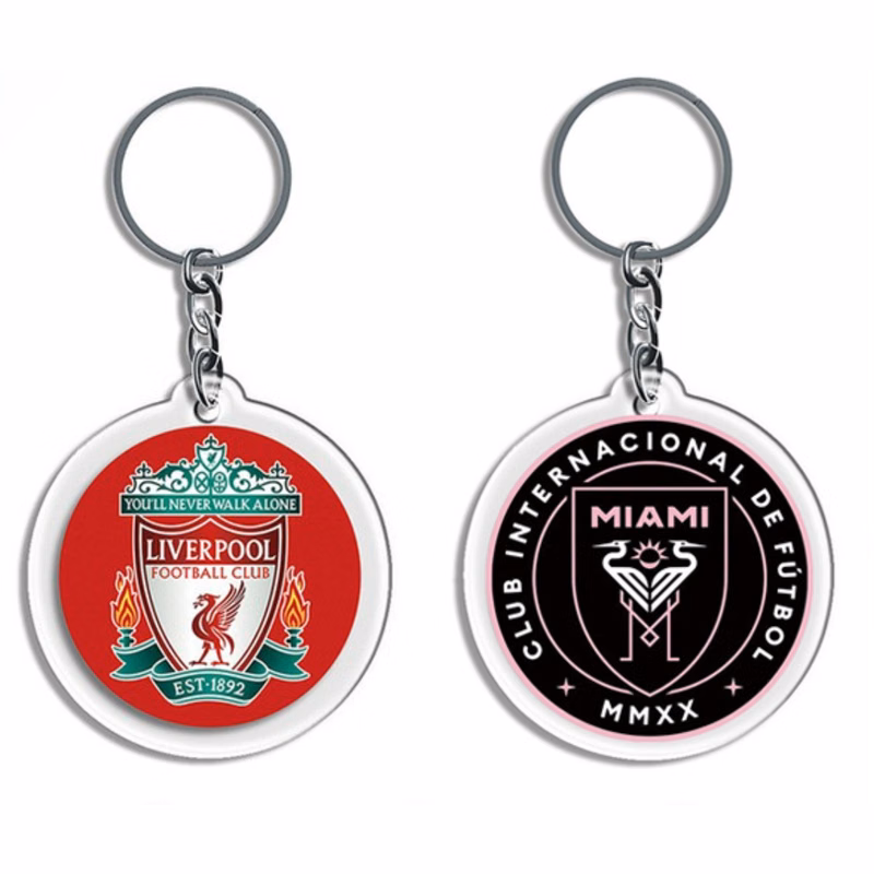 Custom Metal Ring Round Keychains