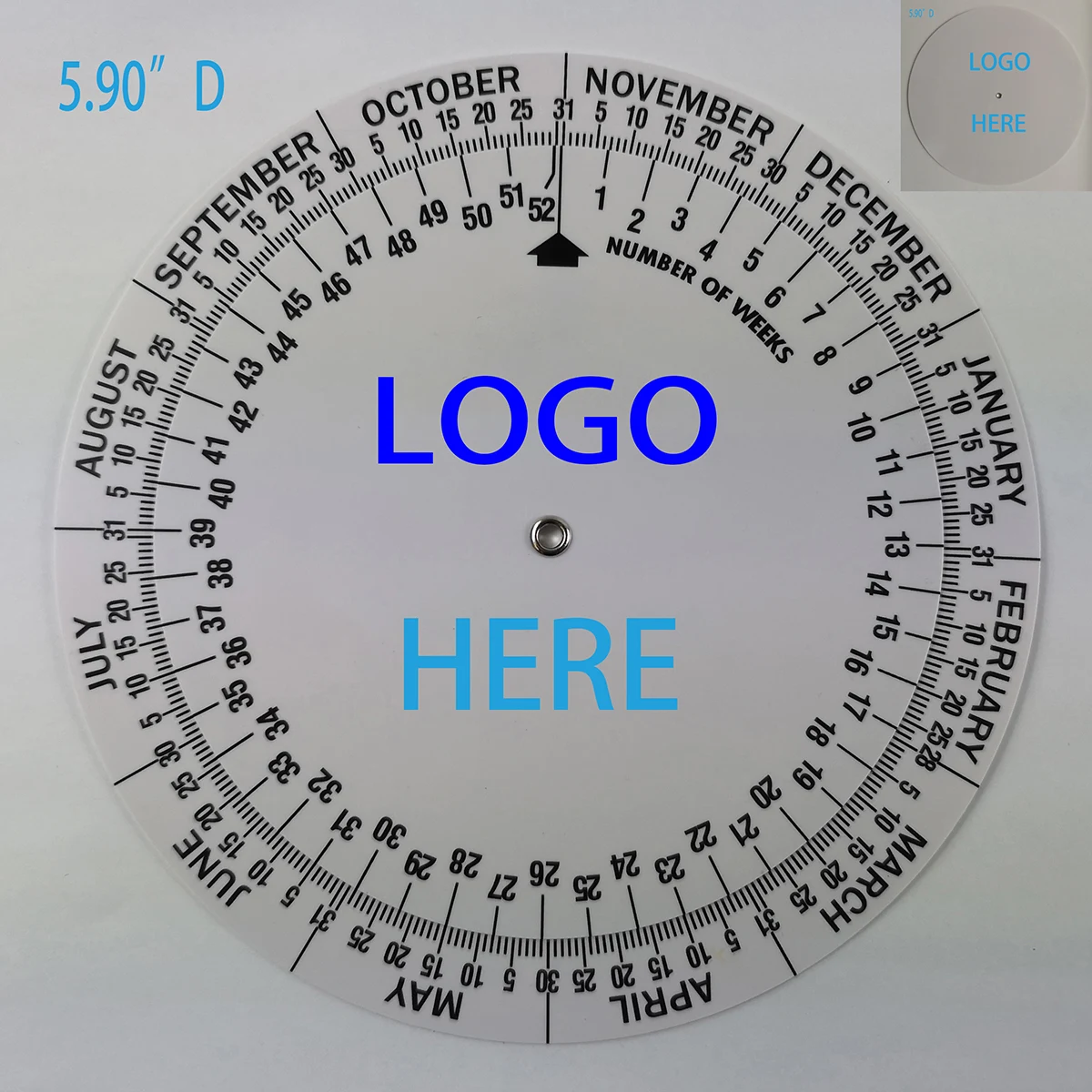 5.90"D Big Date Finder Wheel Calculator 1