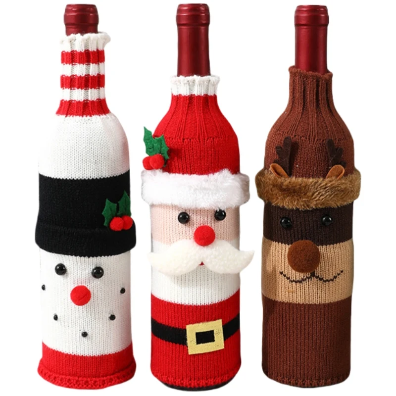 Christmas Wine Bottle Cover 1