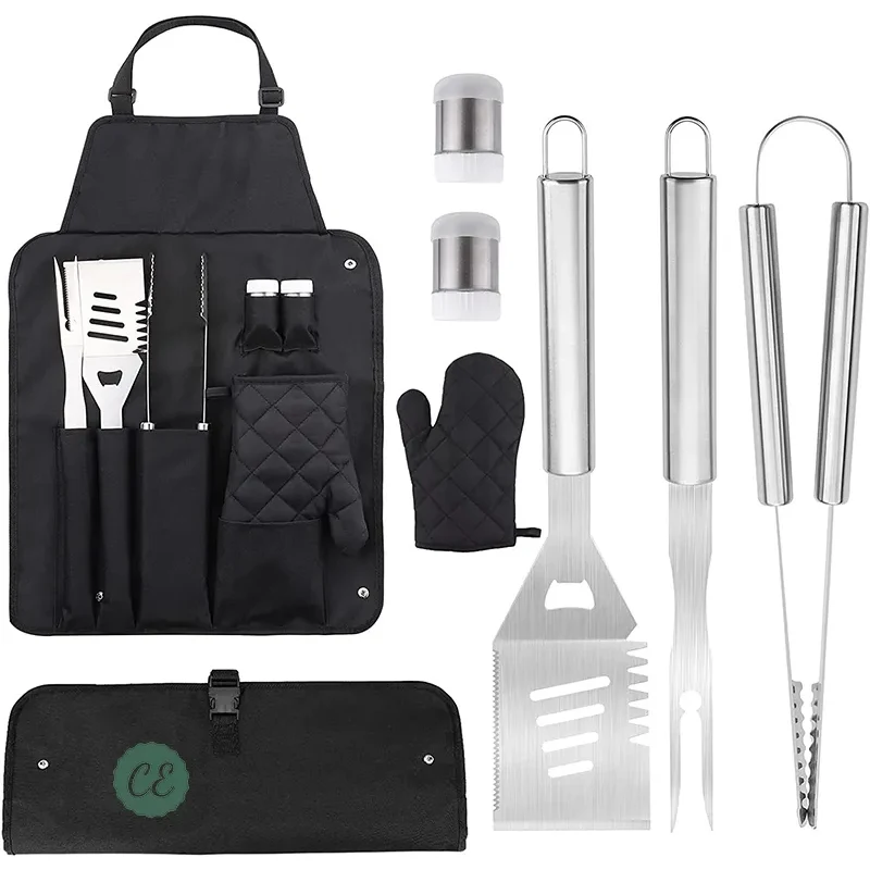 7-PCS BBQ Tools Set with Apron 1
