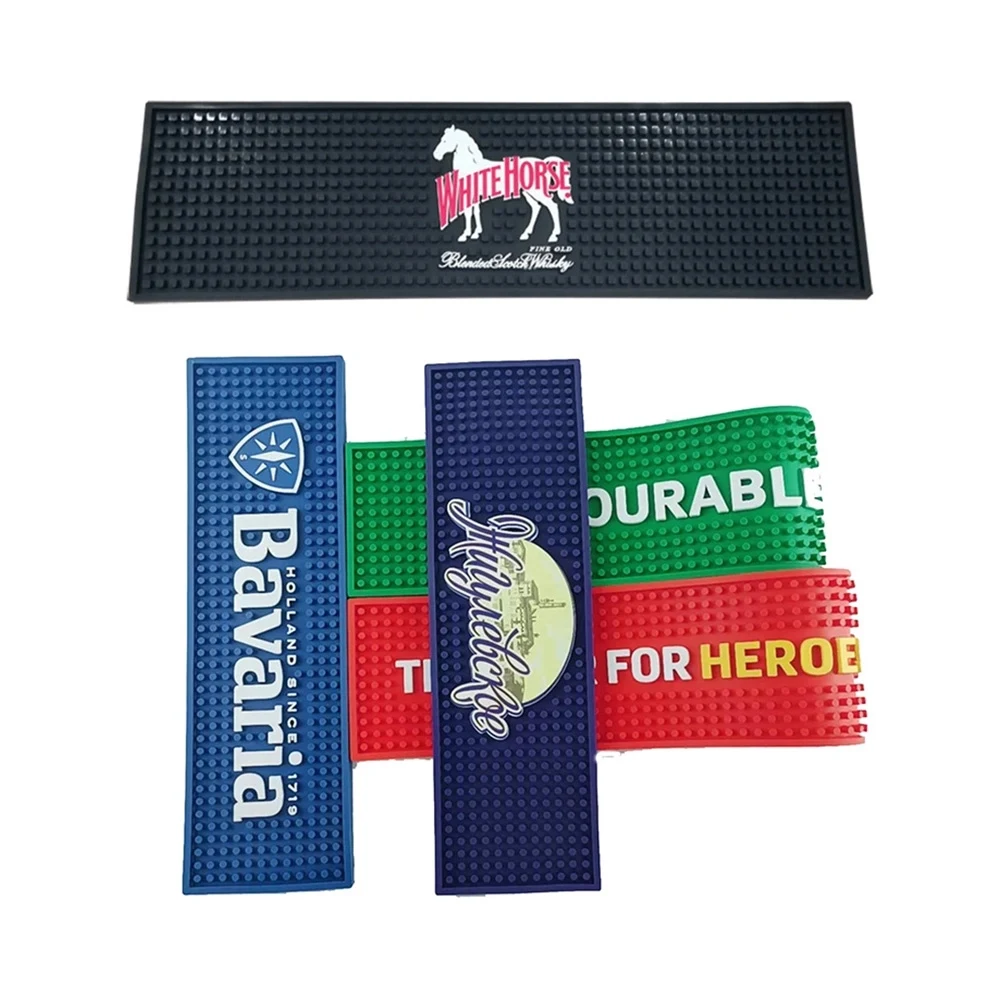 Bar Mat With Custom Logo-20"x 3.5"*1/2" 1