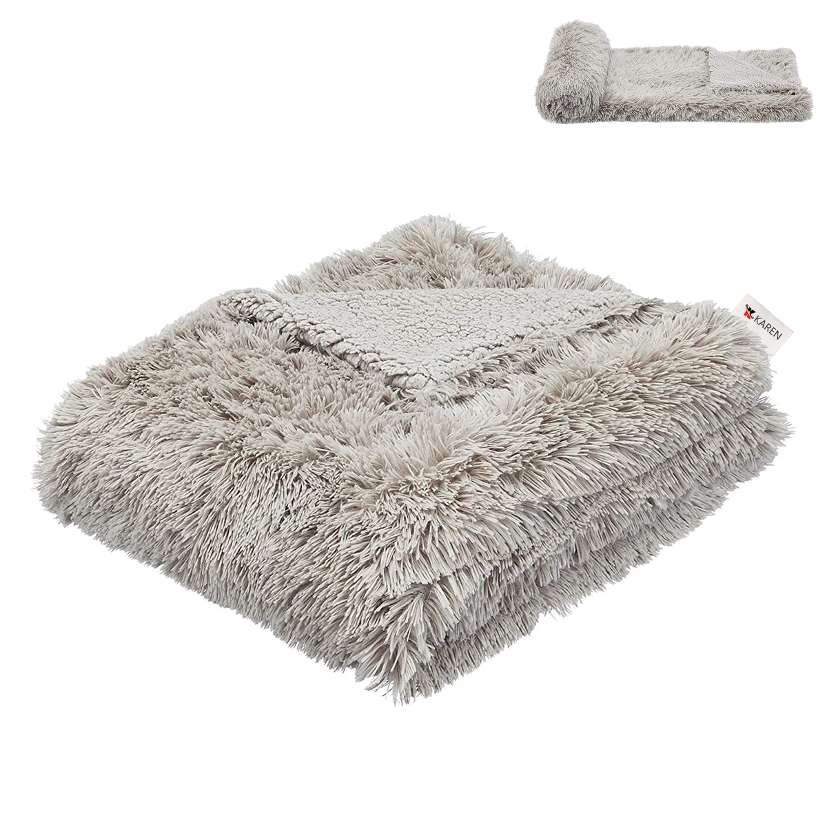 Fuzzy Faux Soft Fluffy Plush Throw Blanket 1
