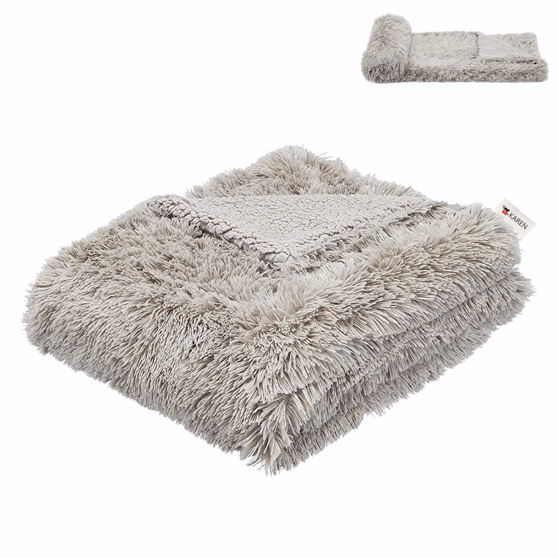 Fuzzy Faux Soft Fluffy Plush Throw Blanket