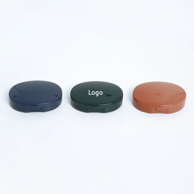 Oval 3 Compartments Portable Pill Box 1