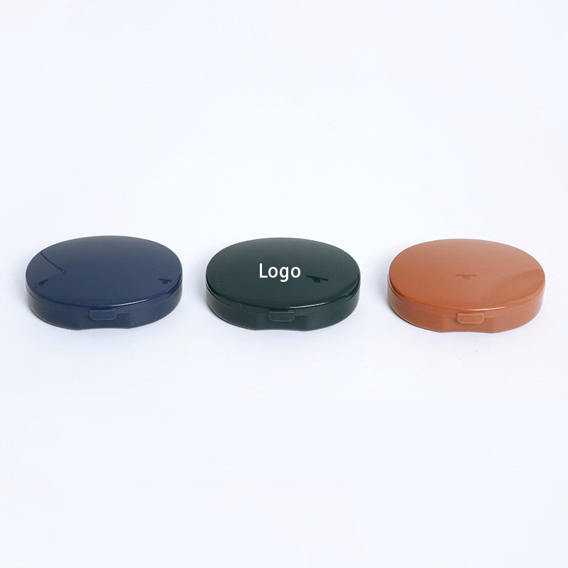 Oval 3 Compartments Portable Pill Box
