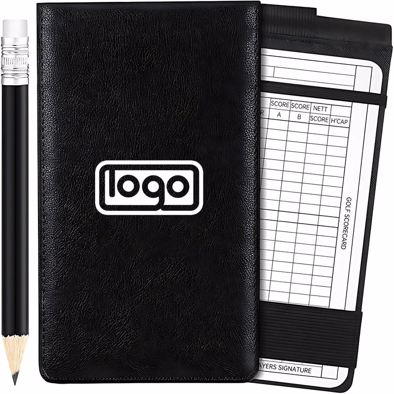 Portable Wear-Resistant PU Leather Golf Scorecard