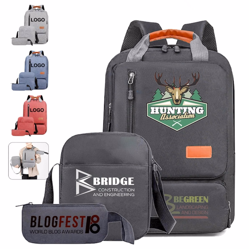 Large Capacity Portability Business Laptop  Backpack Set