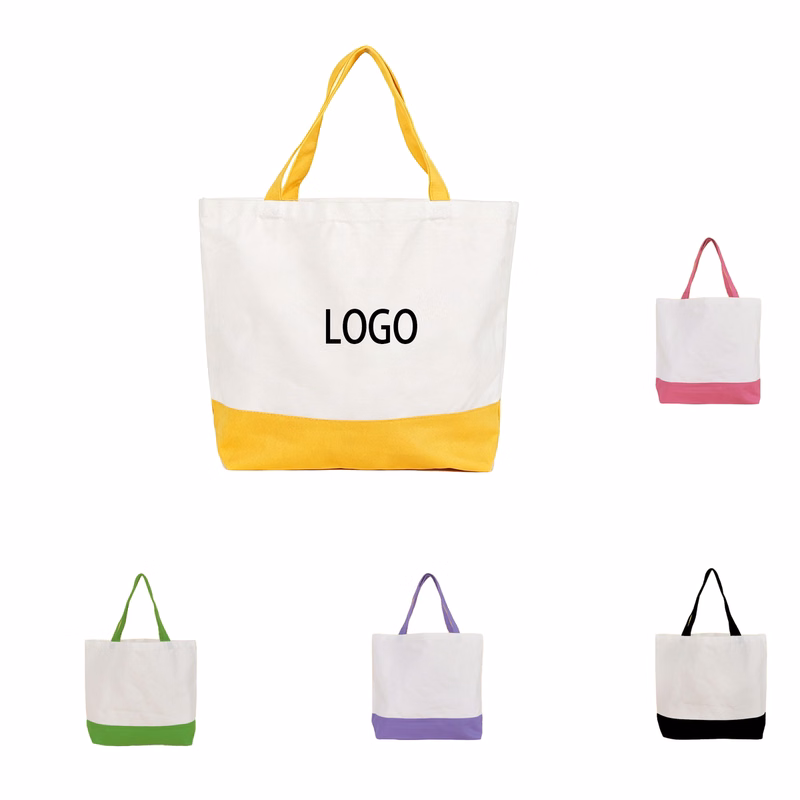Patchwork Canvas Tote Bag