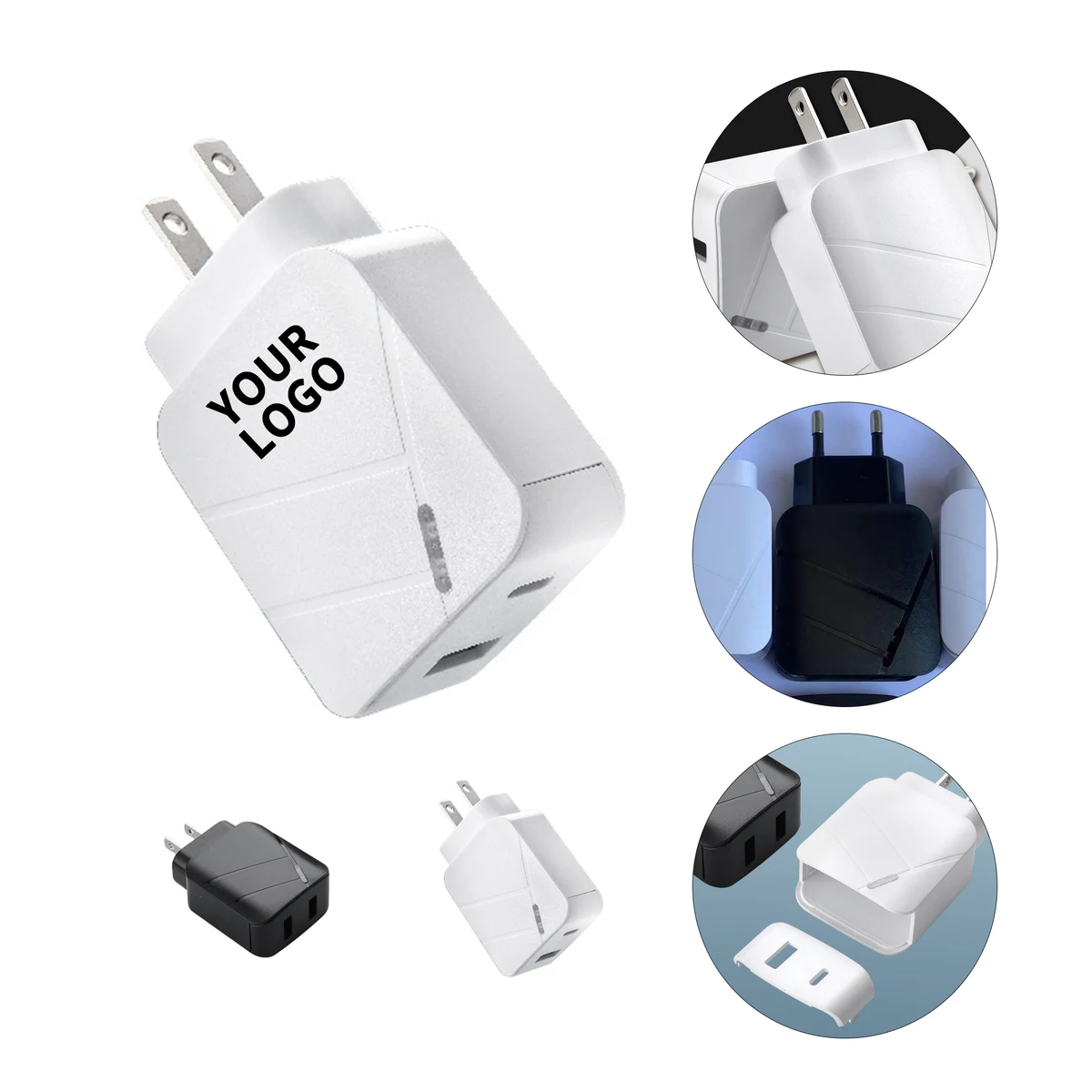 Dual Port Wall Outlet Charging Adapter 1