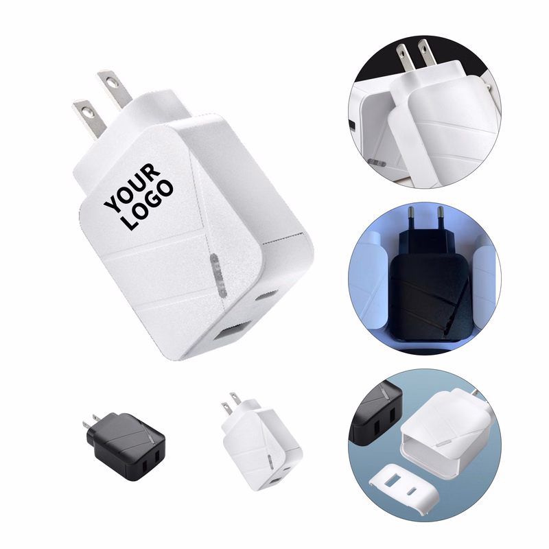 Dual Port Wall Outlet Charging Adapter