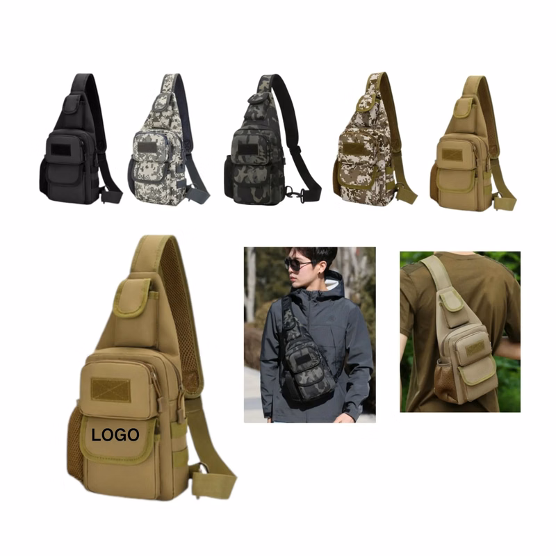 14.9" x 1.9" x 7.1" Outdoor Camouflage Tactical Chest Bag