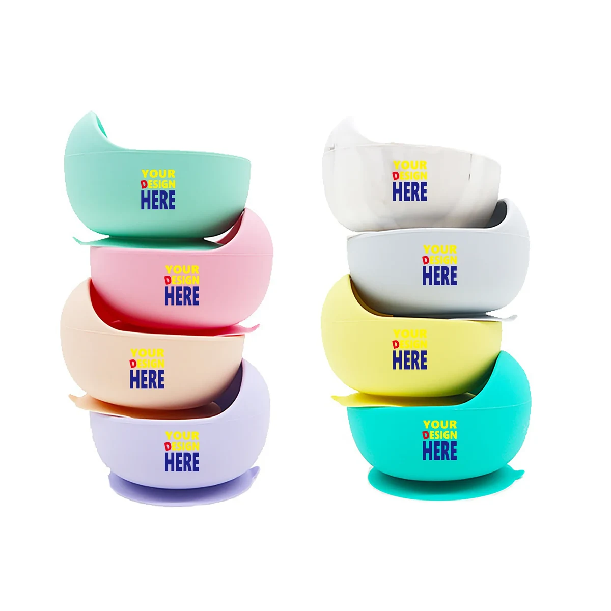 Baby Silicone Bowl And Spoon Set 1