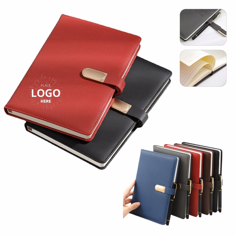 A5 PU Leather Spiral Notebook Writing Journal